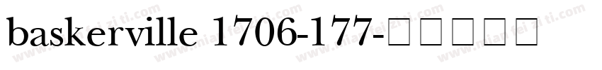 baskerville 1706-177字体转换